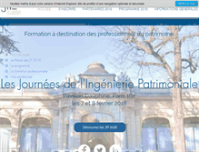 Tablet Screenshot of jip-patrimoine.com